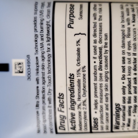 SPF 70 Neutrogena Ultra Sheer Dry-Touch Oxybenzone-Free Sunscreen Broad Spectrum - Picture 4 of 4